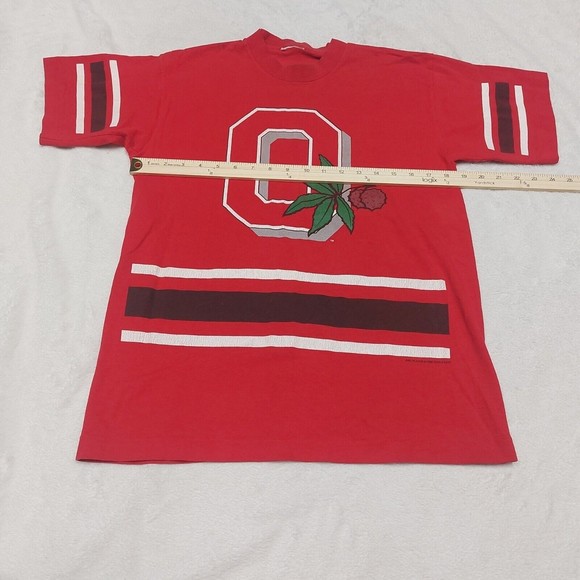 Vintage 1996 Ohio State Buckeyes Pro Player Single Stitch T-Shirt Size Medium - Picture 6 of 13